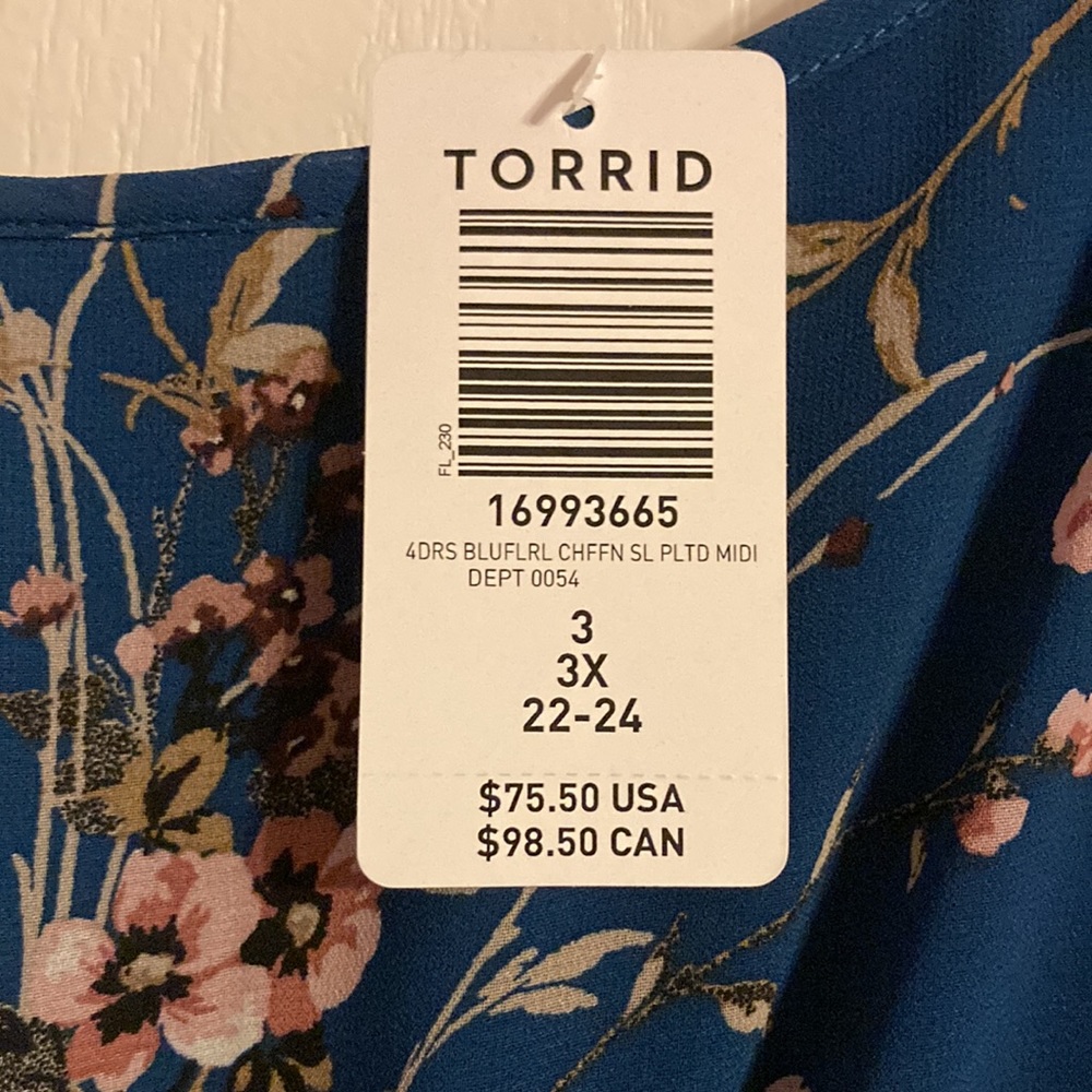 Blue floral dress - Picture 5 of 5